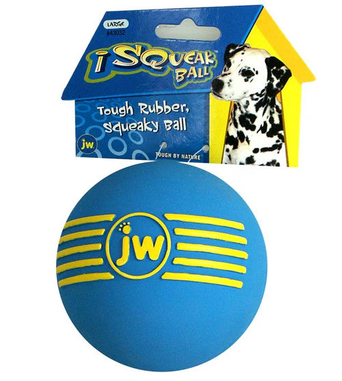 JW Pet iSqueak Ball Dog Toy Assorted LG - Image 2