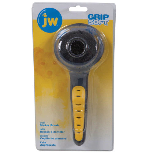 JW Pet Slicker Brush Grey/Yellow SM - Image 2
