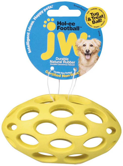 JW Pet Hol-ee Football Dog Toy Assorted SM - Image 2