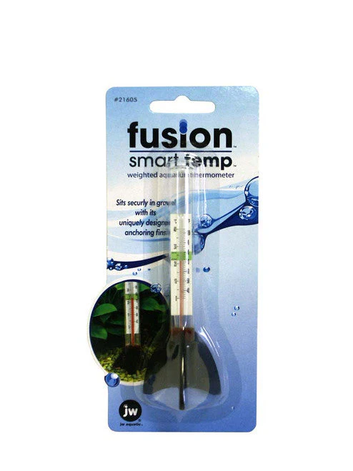 JW Pet Fusion Smart Temp Weighted Aquarium Thermometer White One Size - Image 2