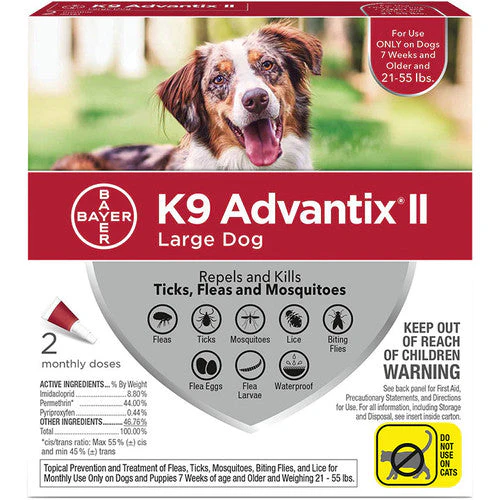 K9 Advantix Ii Dog Large 21-55lb Red 2 Pack - Image 2
