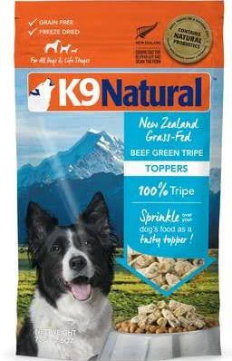K9 Naturals Dog Freeze-dried Beef Green Tripe Topper 2.6oz {L+x}