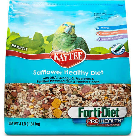 Kaytee Forti-Diet Pro Health Parrot with Safflower 4LB - Image 2
