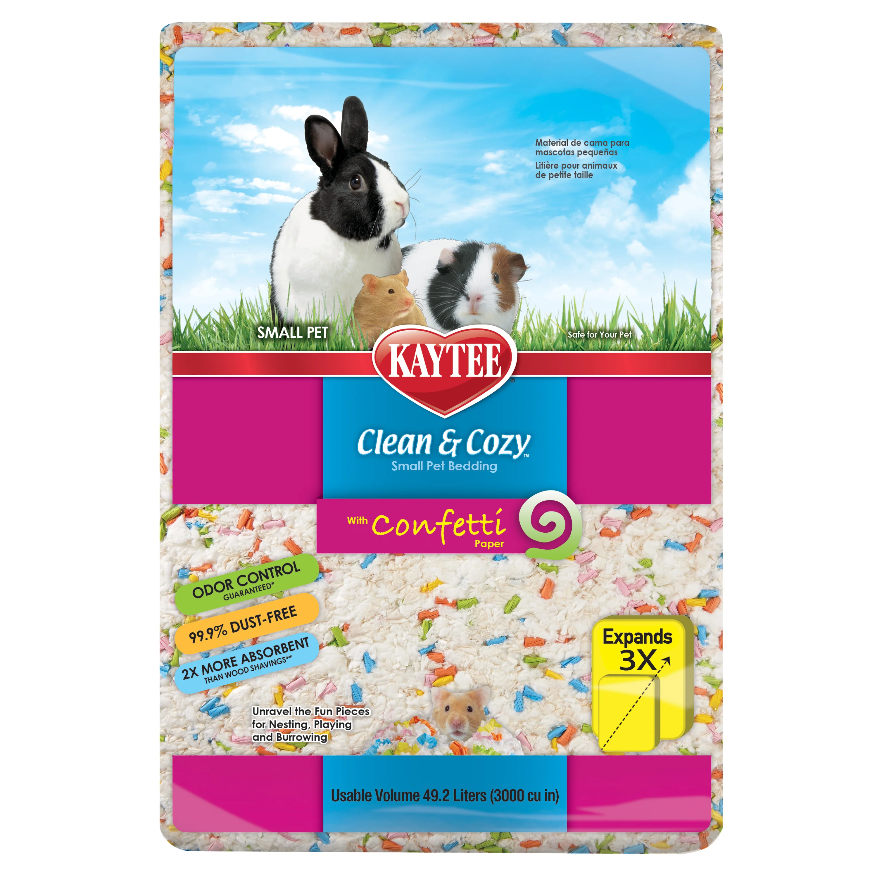 Kaytee Clean & Cozy Confetti Bedding 49.2 l