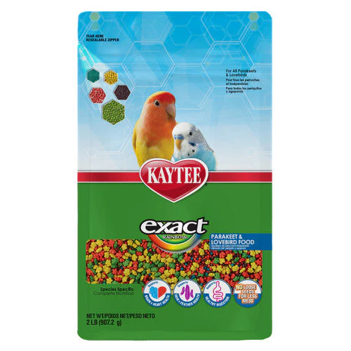 Kaytee Exact Rainbow Parakeet & Lovebird 2 lb - Image 2