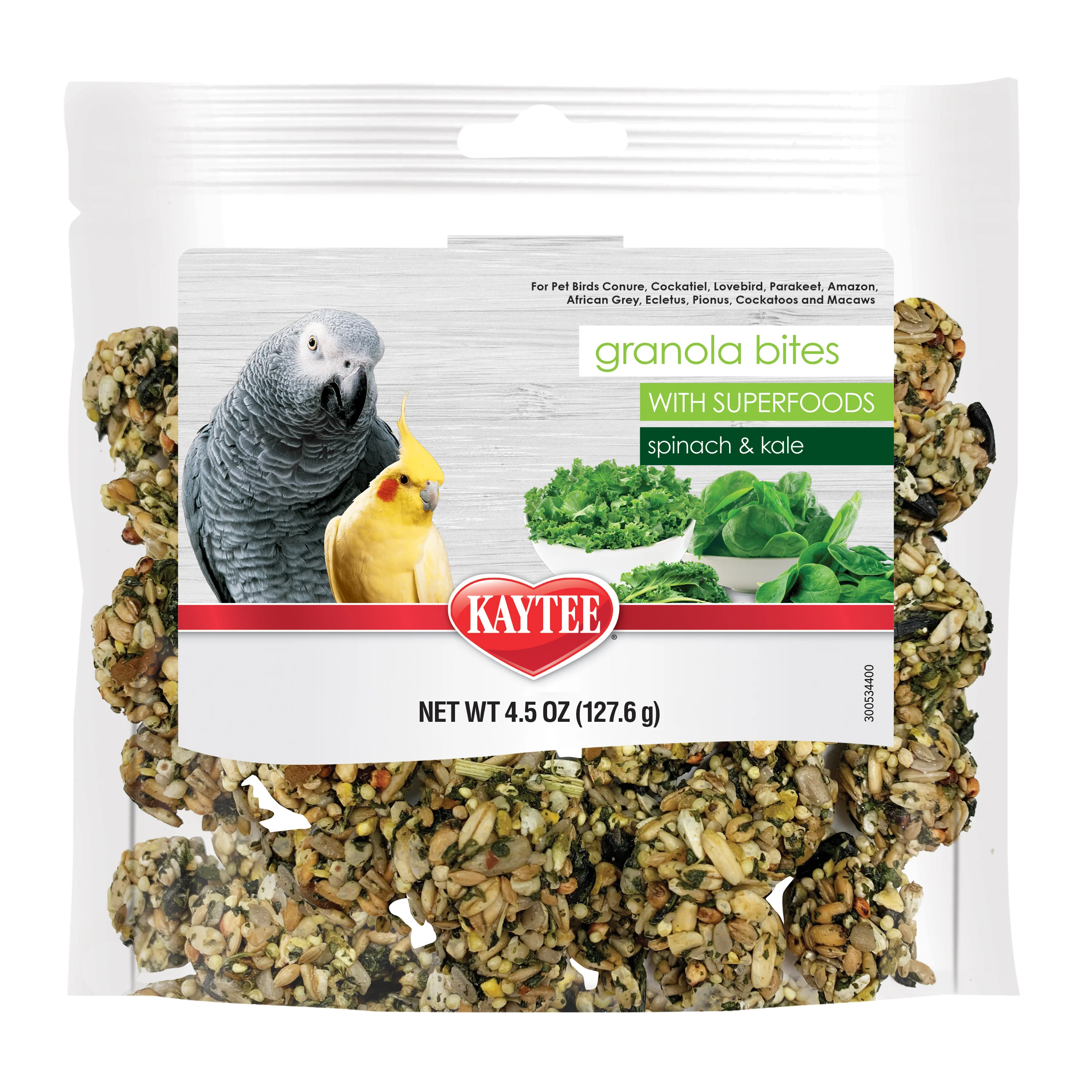 Kaytee Granola Bites Spinach and Kale 6ea