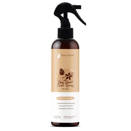 Almond & Vanilla Natural Coat Spray for Dog Smells 12 oz - Image 2