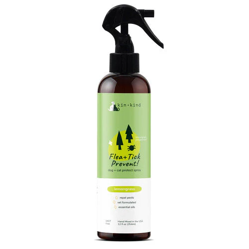 Lemongrass Natural Flea & Tick Plant-Based Repel Spray 12 oz - Image 2