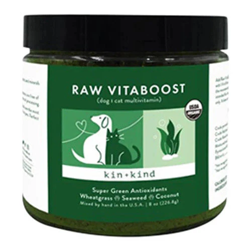 Organic VitaBoost Supergreens Supplement for Dogs & Cats Large 8 oz - Image 2
