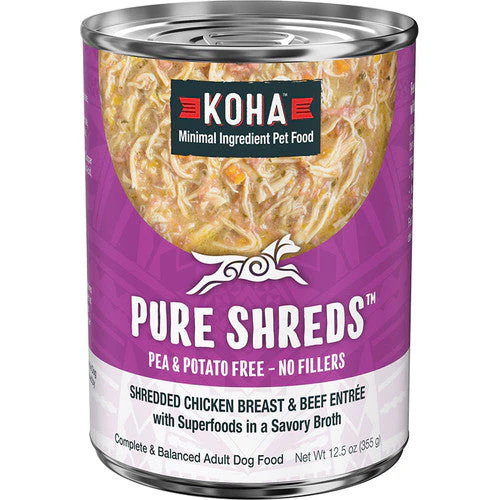 Koha Dog Grain Free Shredded Chicken & Beef 12.5oz - Image 2