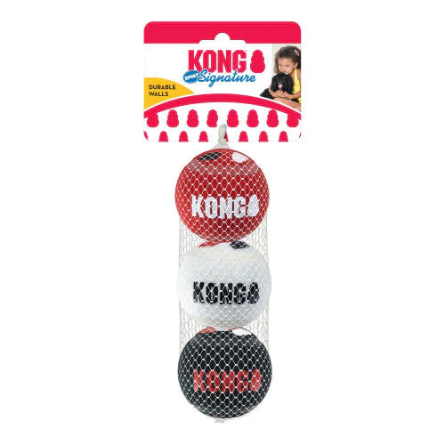 KONG Signature Sport Balls Dog Toy MD 3pk - Image 2