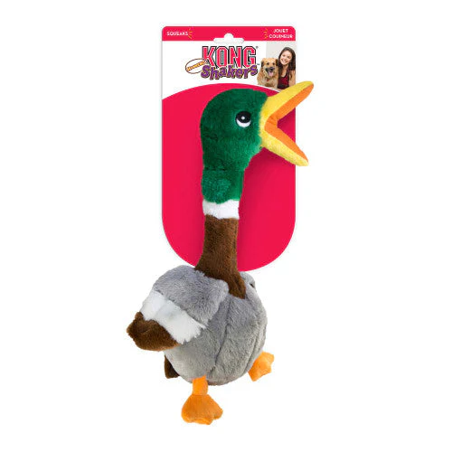 KONG Shakers Honkers Duck Dog Toy Multi-Color SM - Image 2