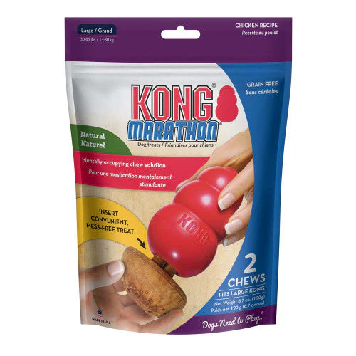 KONG Marathon Dog Treats Chicken 2pk LG - Image 2