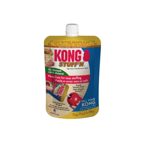 KONG Stuff'N Dog Treat Paste Pouch Peanut Butter, Bacon & Banana 6oz - Image 2