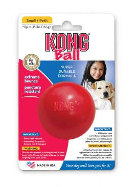 KONG Ball Dog Toy Red SM - Image 2