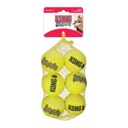 KONG Air Dog Squeaker Dog Toy Balls 6pk MD - Image 2