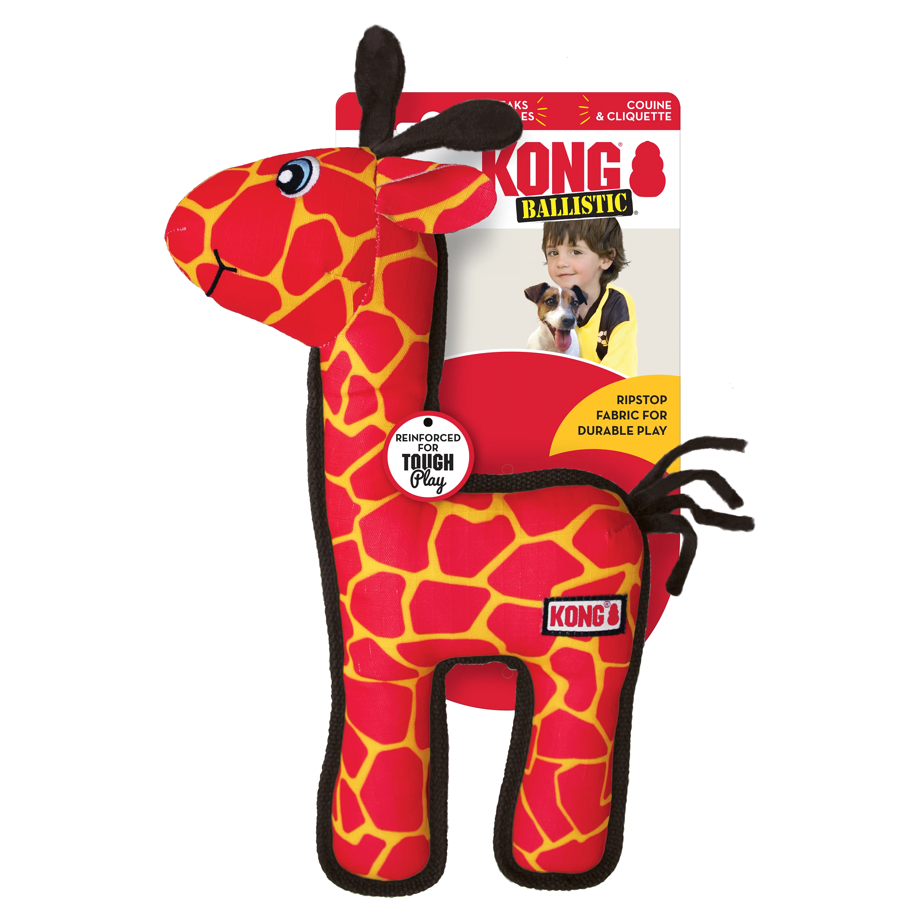 KONG Ballistic Dog Toy Giraffe Medium/Large