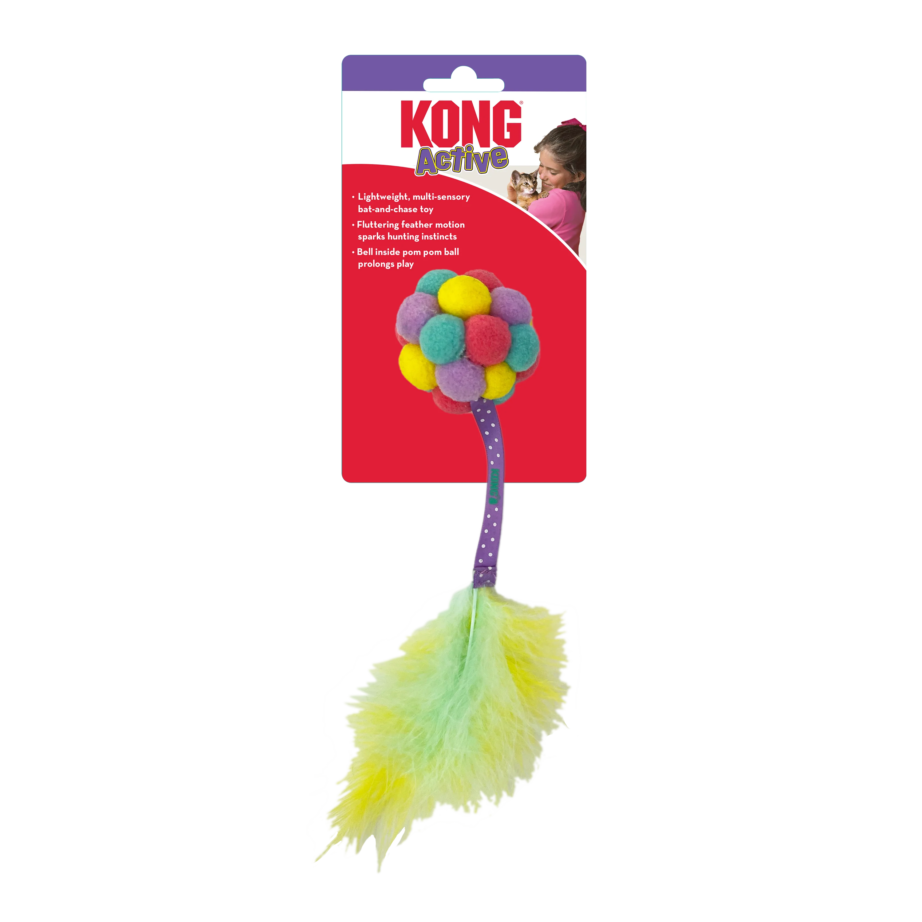 KONG Cat Active Bubble Ball Cat Toy Assorted Color