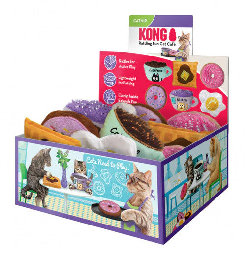 KONG Scrattles Cafe Cat Toy Display 12Pc - Image 3