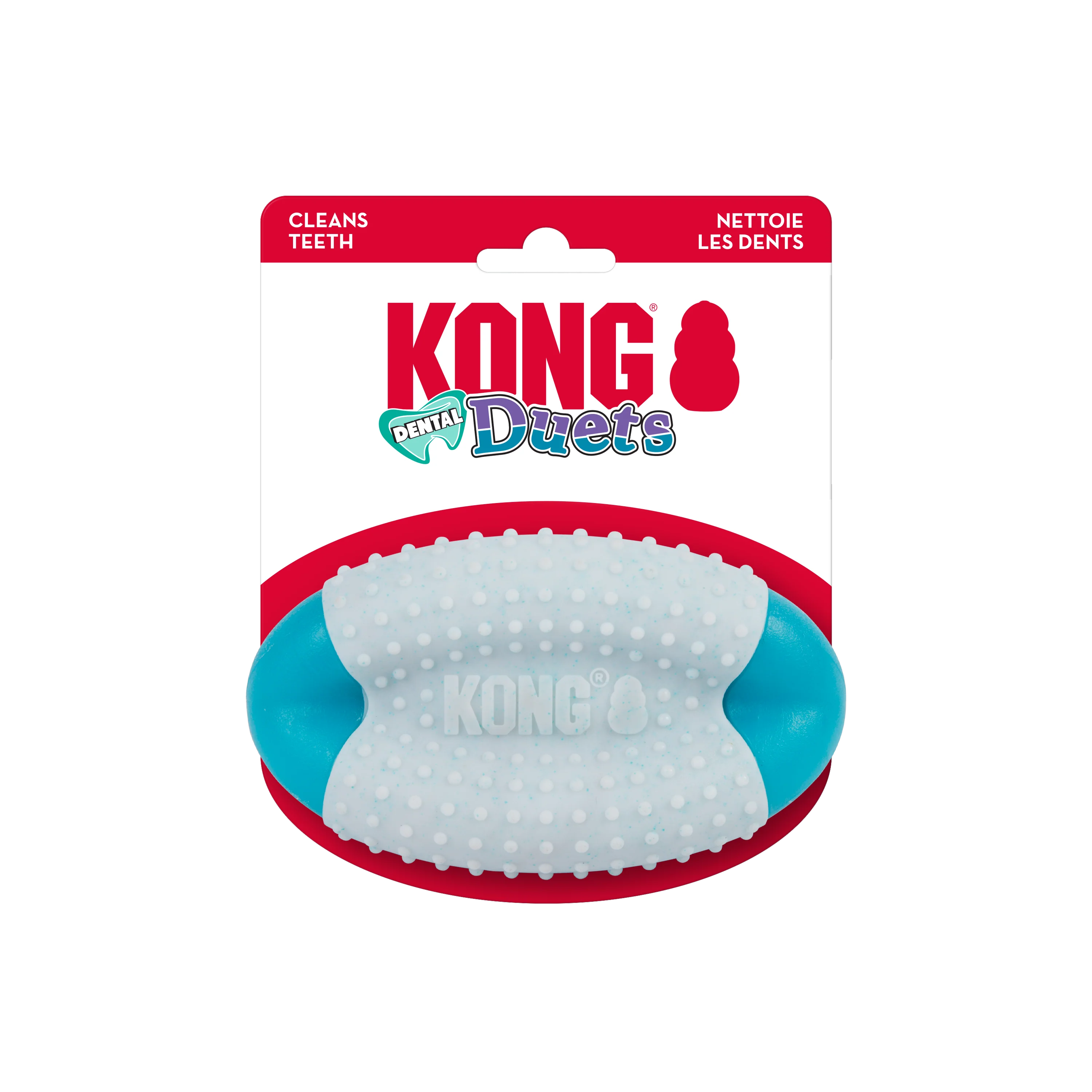 KONG Duets Dental Football Dog Toy Medium/Large