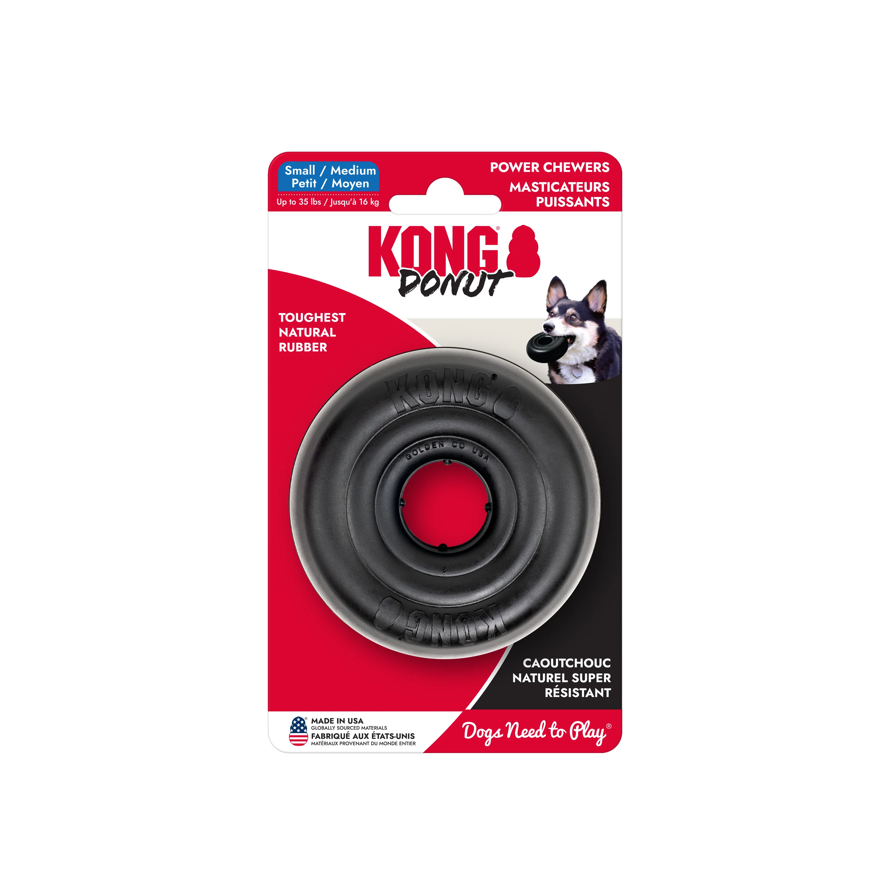KONG Extreme Donut Dog Toy Small/Large