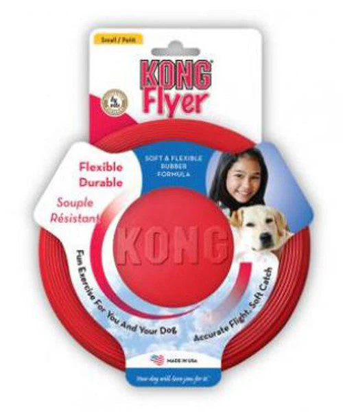 KONG Flyer Dog Toy Red SM - Image 2