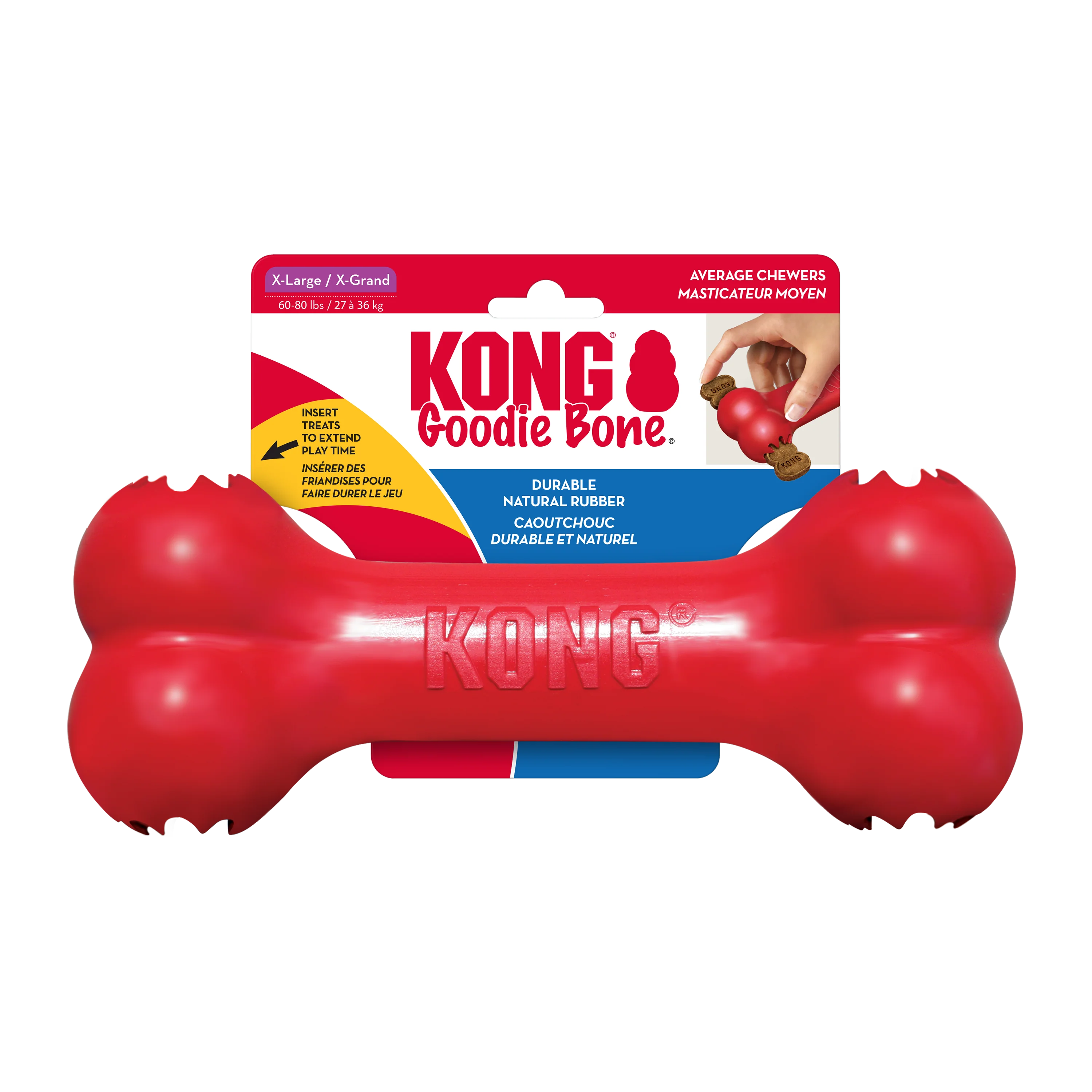KONG Goodie Bone Dog Toy Red X-Large
