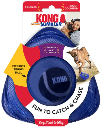 KONG Jumbler Flinger Dog Toy Assorted Color Small/Large