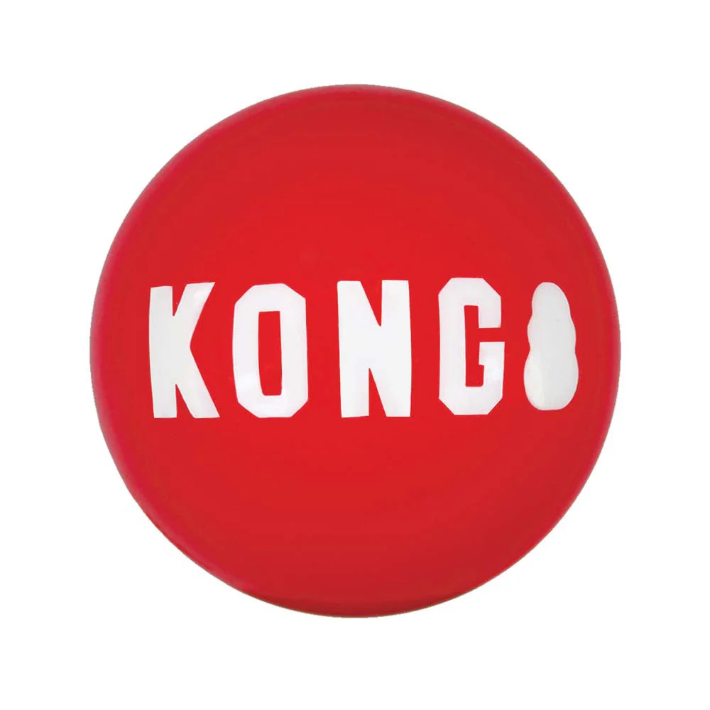 KONG Signature Ball Dog Toy Red MD