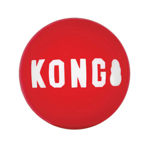 KONG Signature Ball Dog Toy Red MD - Image 2