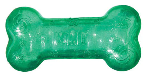 KONG Squeezz Crackle Bone Dog Toy Assorted MD - Image 2