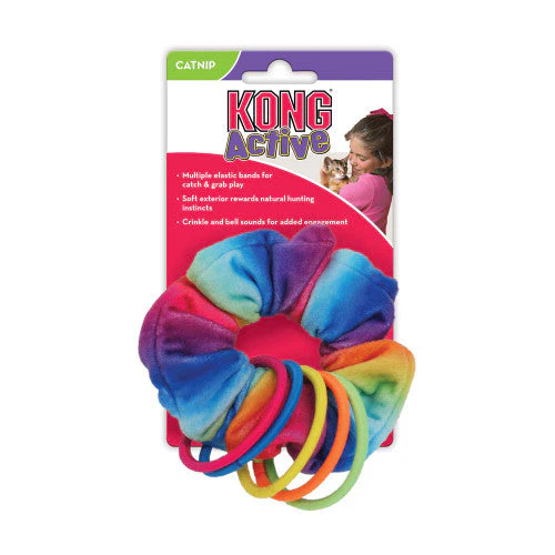 KONG Active Scrunchie Catnip Toy Multi-Color One Size - Image 2