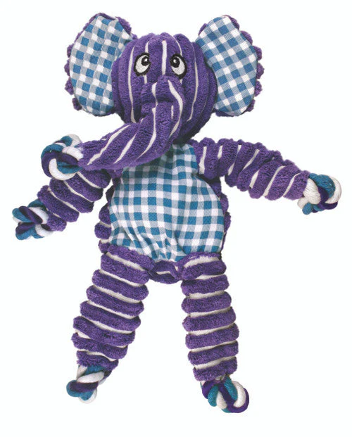 KONG Floppy Knots Elephant Dog Toy Purple SM/MD - Image 2