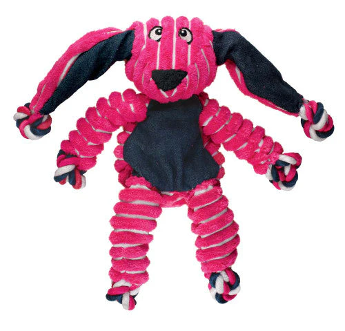 KONG Floppy Knots Bunny Dog Toy Pink MD/LG - Image 2
