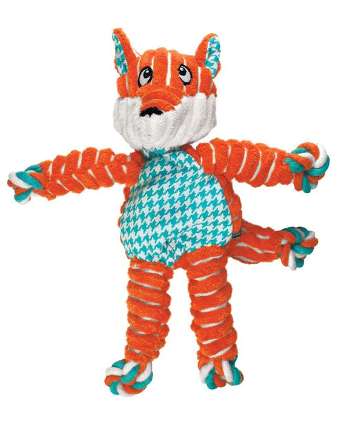 KONG Floppy Knots Fox Dog Toy Multi-Color MD/LG - Image 2