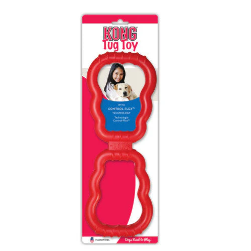 KONG Tug Toy With Control-Flex Dog Toy Red SM - Image 2
