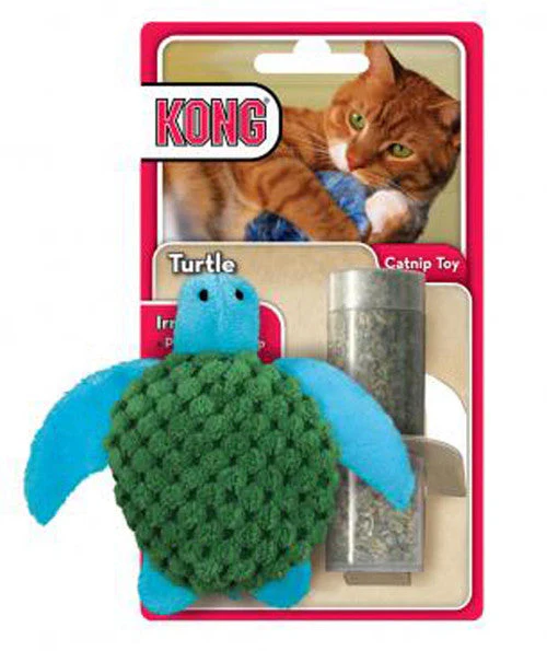 KONG Refillables Catnip Turtle Cat Toy Green One Size - Image 2