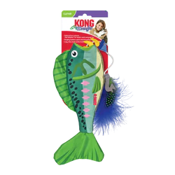 KONG Wrangler Angler Fish Cat Toy Assorted Color