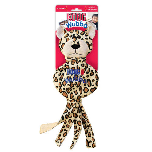 KONG Wubba No Stuff Dog Toy Cheetah LG - Image 2
