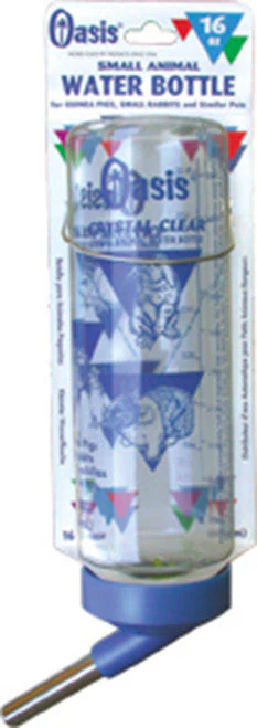 Oasis Crystal Clear Water Bottle for Small Animals Clear 16 Ounces - Image 2