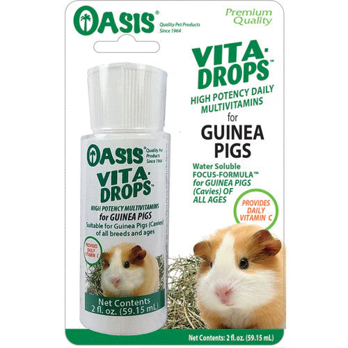 Oasis Vita-Drops High Potential Daily Multivitamin for Guinea Pigs 2 fl. oz - Image 2