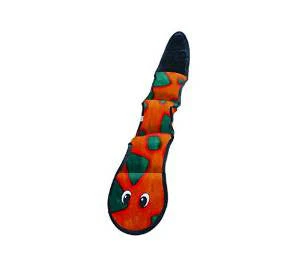 Outward Hound Invincible Snake 3 Squeaker Orange/Blue {L+b}006791 - Image 2