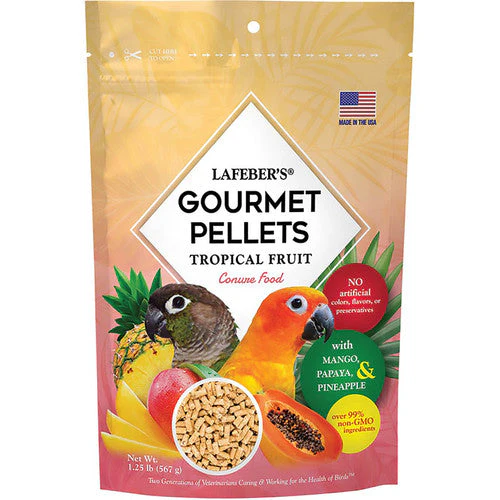 Lafeber Company Tropical Fruit Gourmet Pellets Conure Bird Food 1.25lb - Image 2