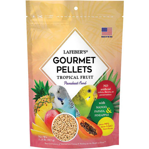 Lafeber Company Tropical Fruit Gourmet Pellets Parakeet Bird Food 1.25lb - Image 2