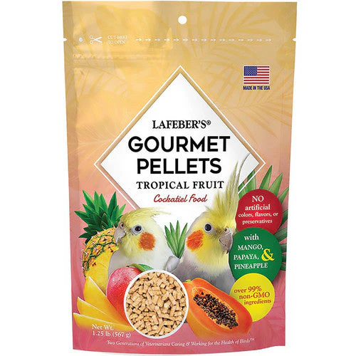 Lafeber Company Tropical Fruit Gourmet Pellets Cockatiel Bird Food 1.25lb - Image 2