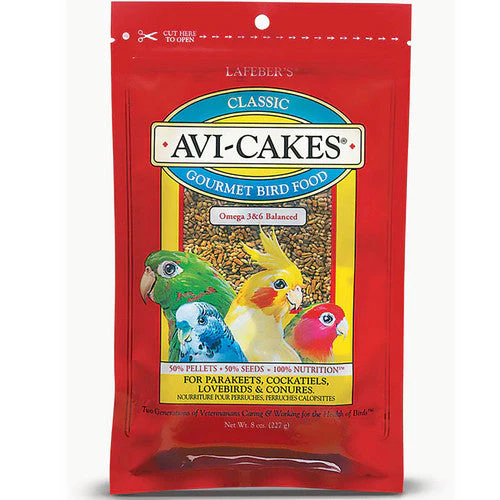 Lafeber Company Classic Avi-Cakes Parakeet & Cockatiel Treat 8oz - Image 2