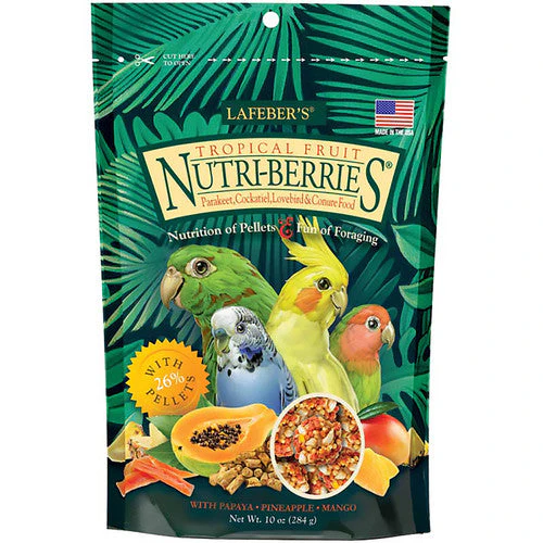 Lafeber Company Tropical Fruit Nutri-Berries Cockatiel Food 10oz - Image 2