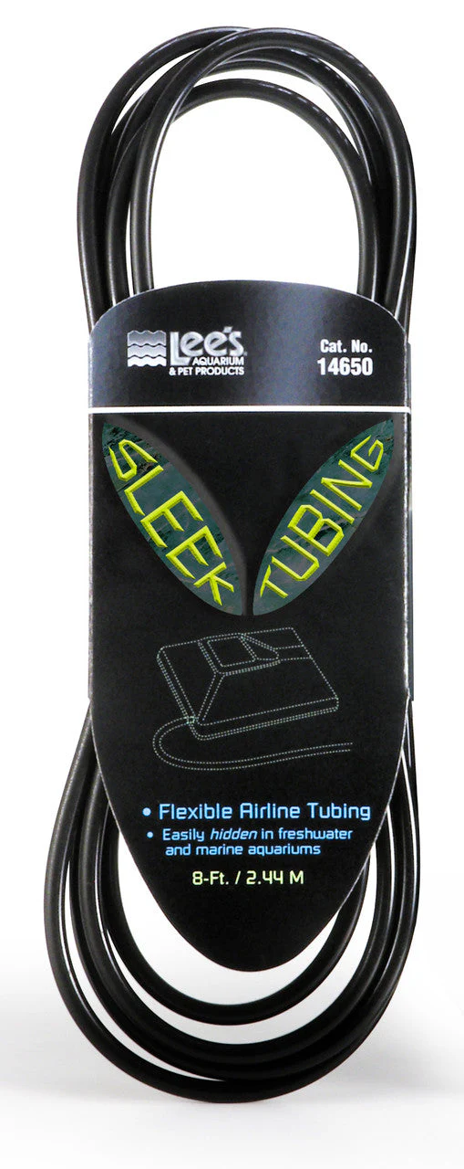 Lees Sleek Flex Sleeve Tubing Black 3/16 in X 8 ft
