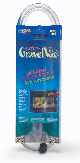Lees Ultra GravelVac Self-Start Gravel Vacuum Cleaner with Nozzle & Clip 2in X 24in XL - Image 2