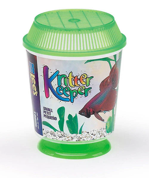 Lees Round Kritter Keeper with Lid & Pedestal Label Assorted 0.66qt SM - Image 2